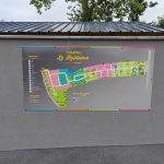 Oversigtkort som viser camping Le Robinson